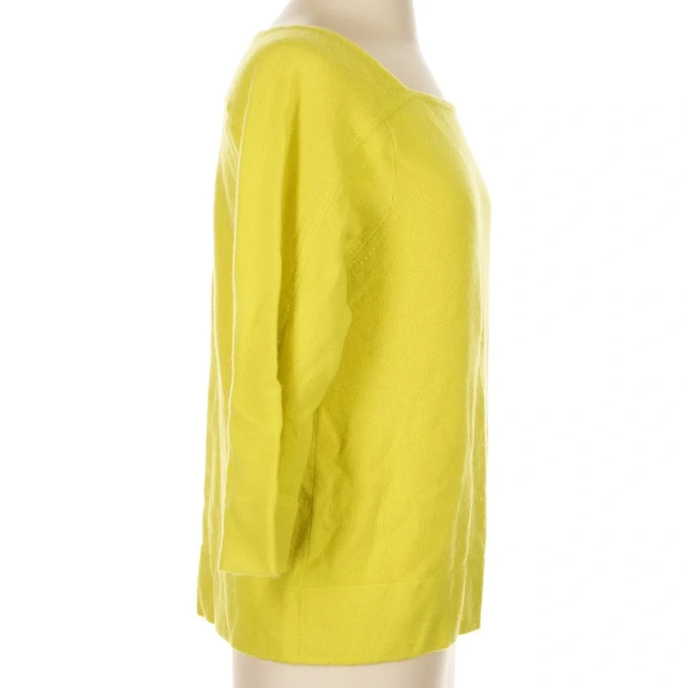J. Crew Cashmere Chartreuse Crew Neck Sweater Size S